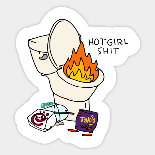 Hot Girl Shit Sticker by GRIPLESS